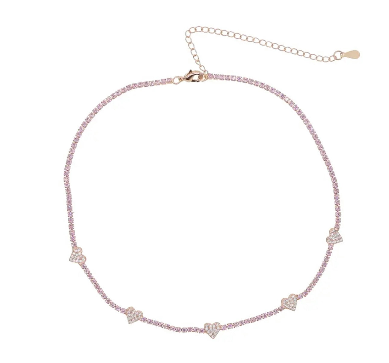 Collar o pulsera Corazones