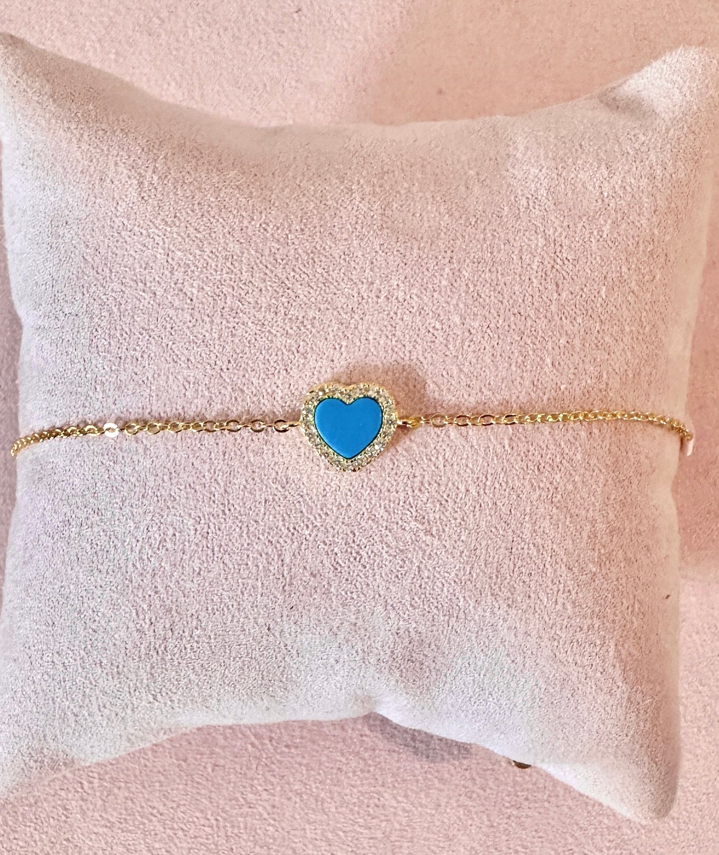 Pulsera Corazon Turquesa