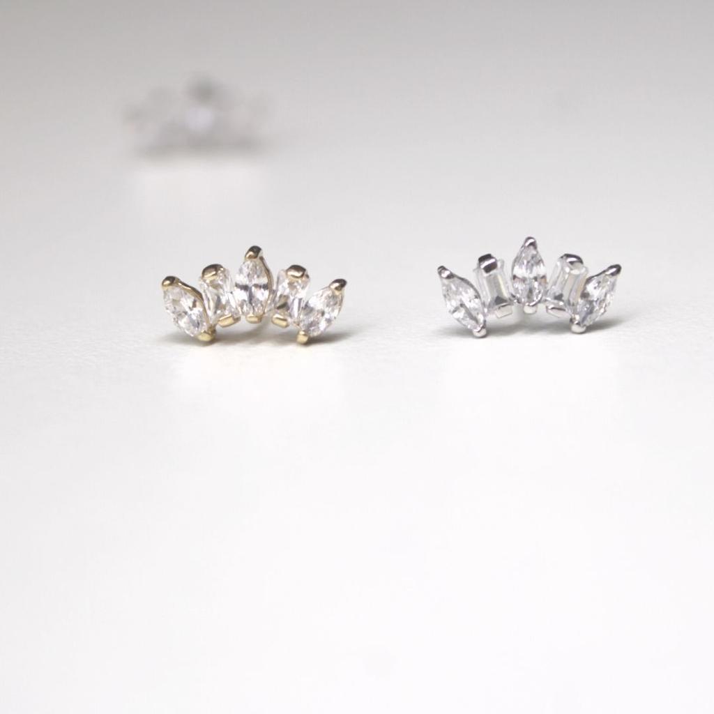 Stud Corona 14k Individual