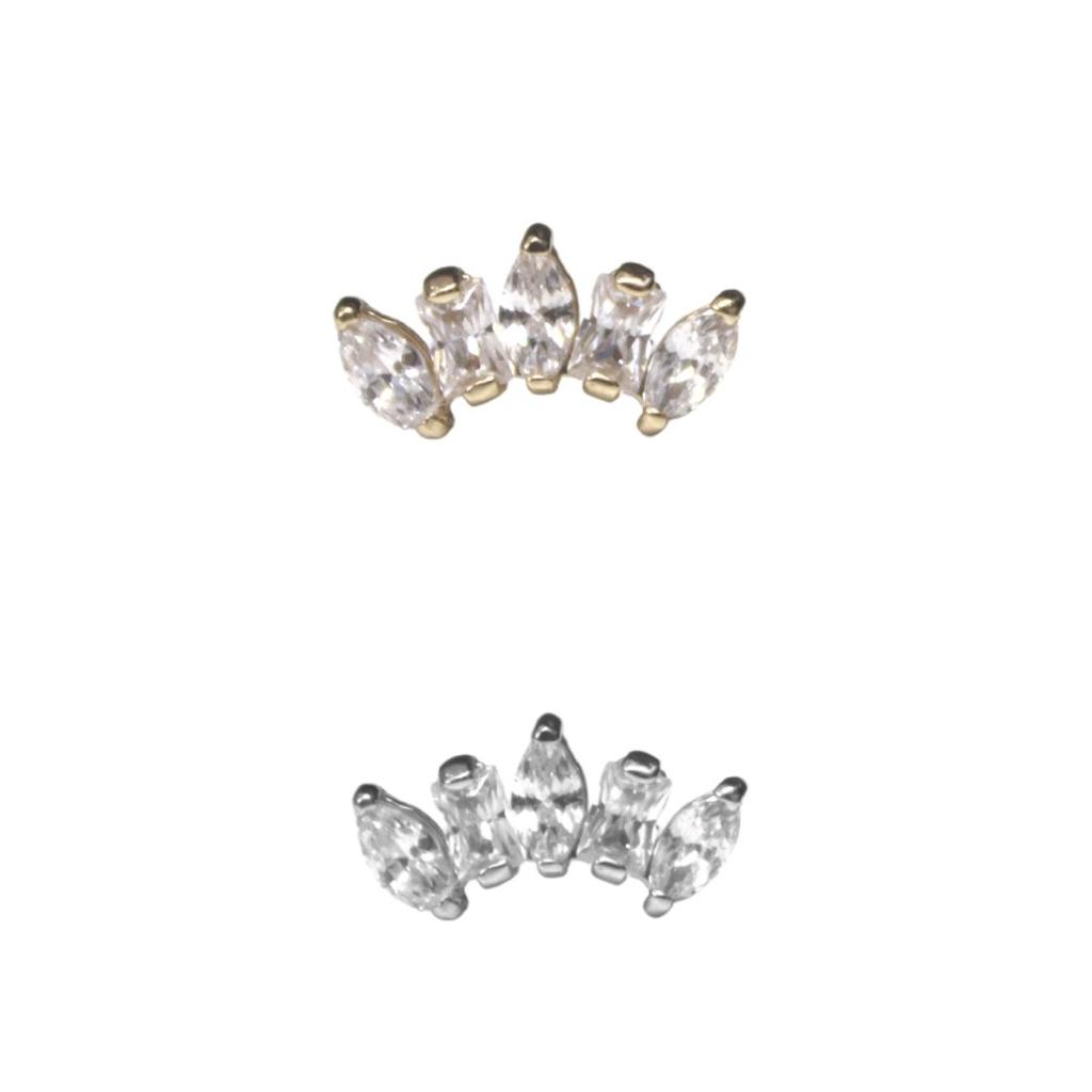 Stud Corona 14k Individual