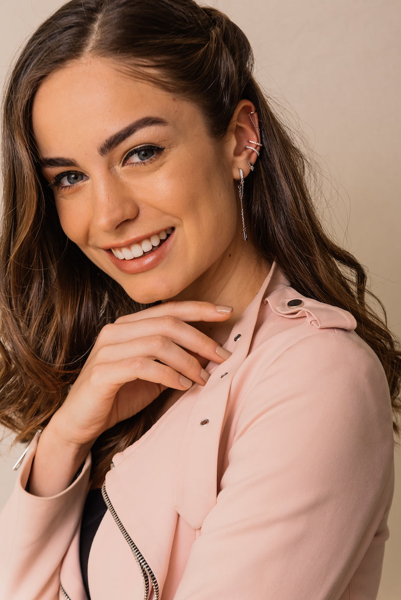 Hoops Zirconia Colgante Anna