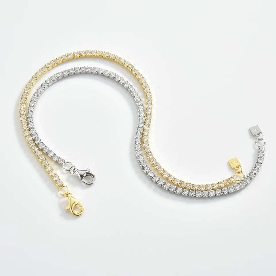 Pulseras Zirconias Delgada