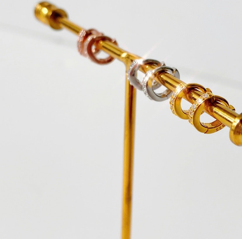 Mini Hoops Basicas- Zirconias