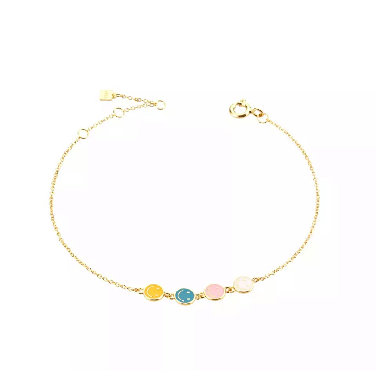 Pulseras Happy Face NEGRA Y COLORES