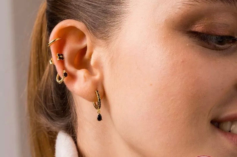 Hoops Anillar Negro
