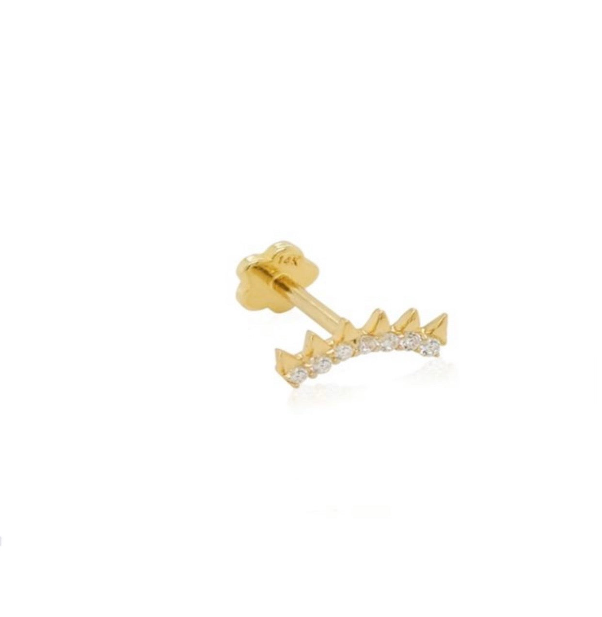 Piercing Sunshine 14K en color oro y plata