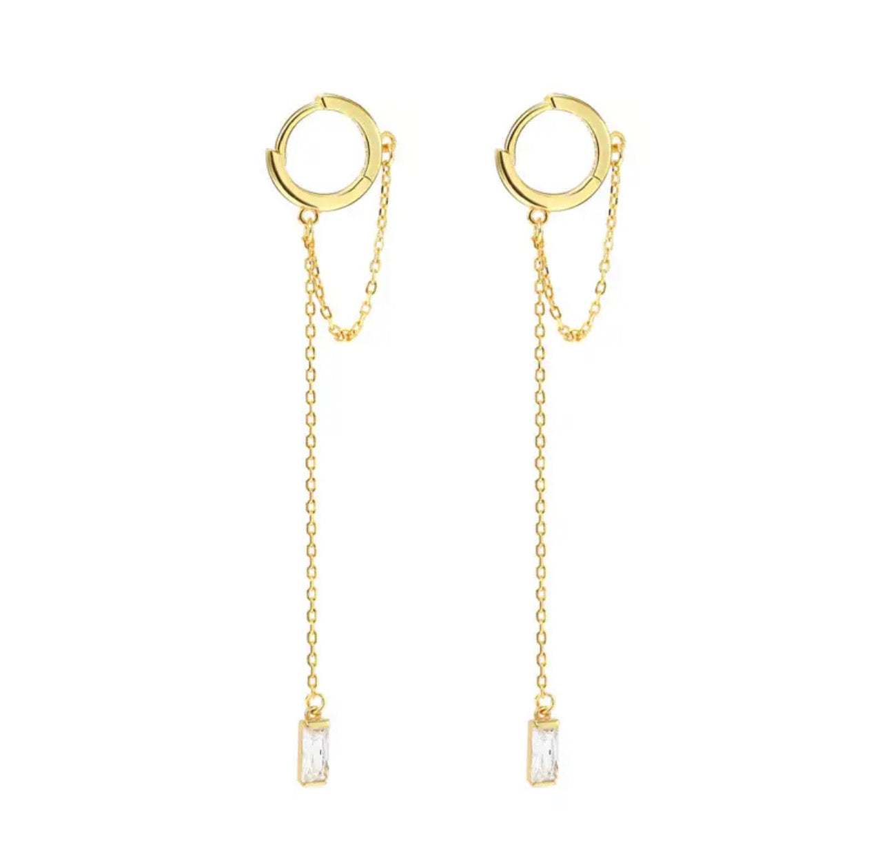 Hoops Colgantes Zirconia