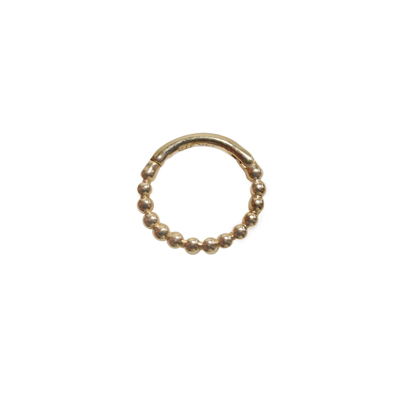 Clicker Piercing Bolitas 14k