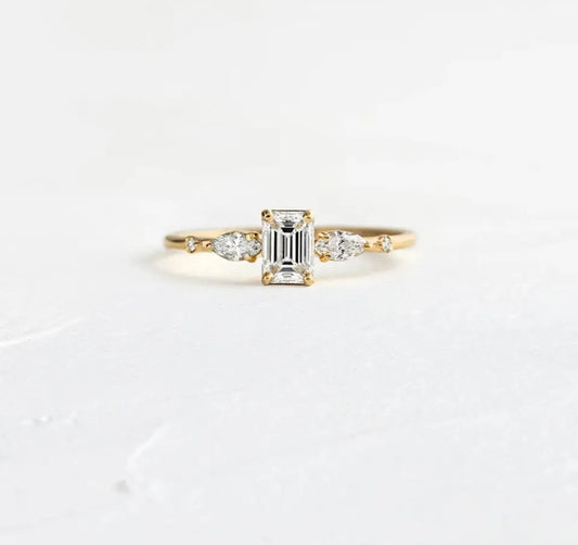 Anillo princesa Cuadrado