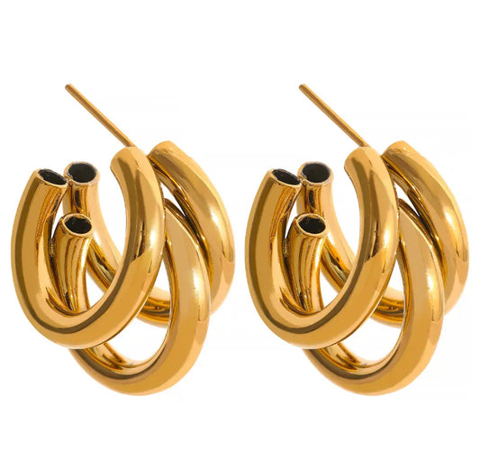 Aretes triple Aro
