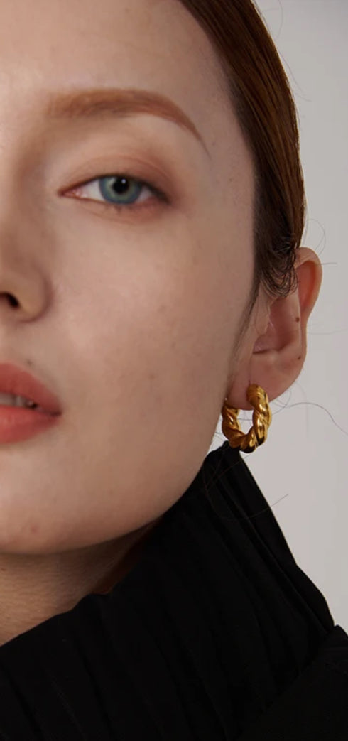 Aretes Trenza mediano