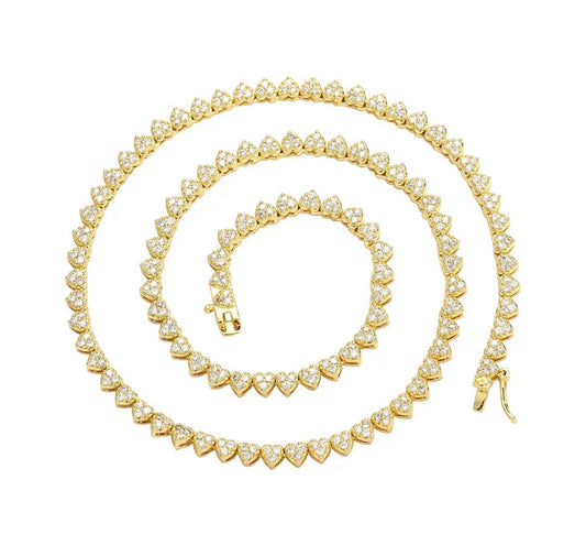 Tennis Corazon Chapa 14k