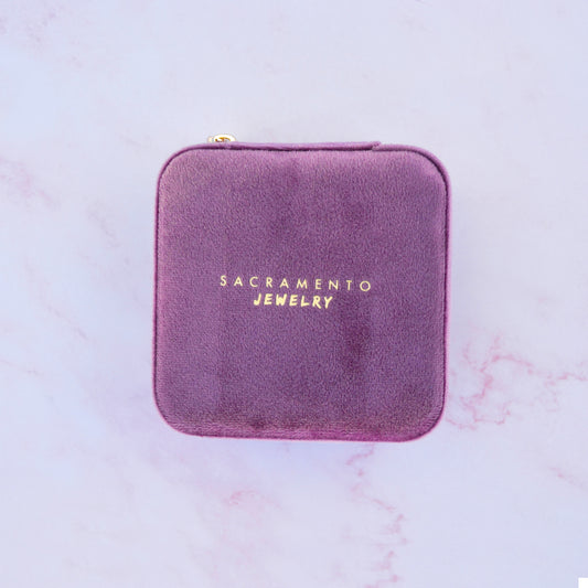 Joyero Morado Cuadrado