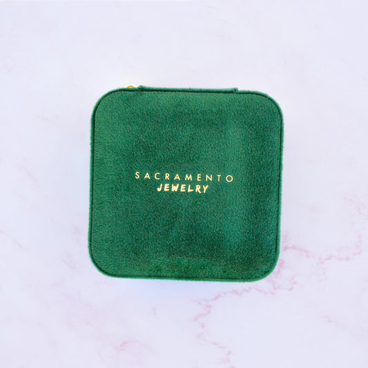 Joyero Verde Cuadrado