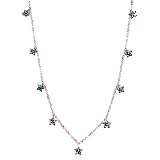 Collar Choker Estrellas Verdes